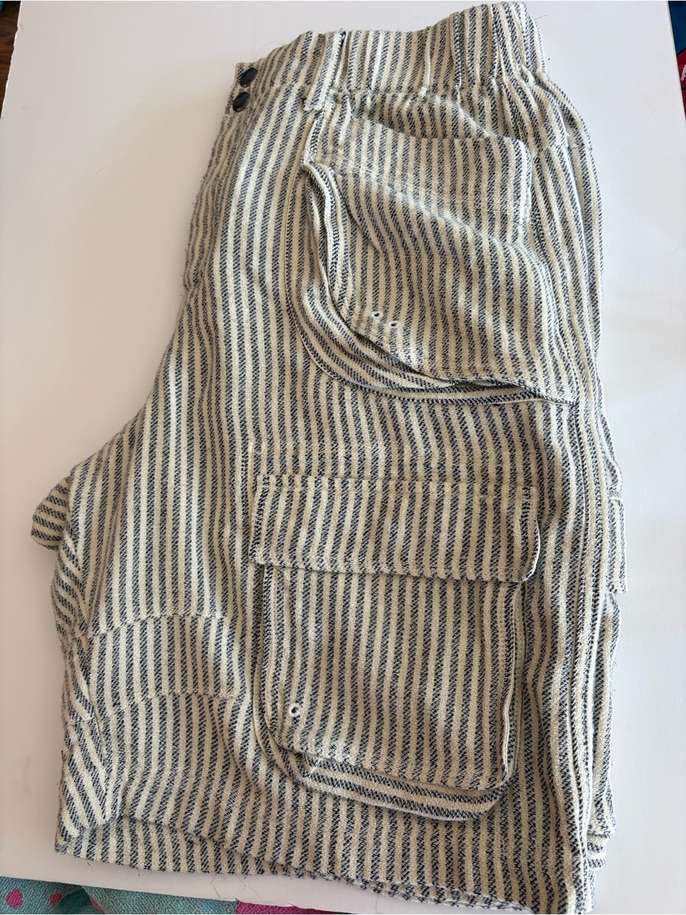 Free People New Cayman cargo Shorts in New moon Sz L - Picture 5 of 6